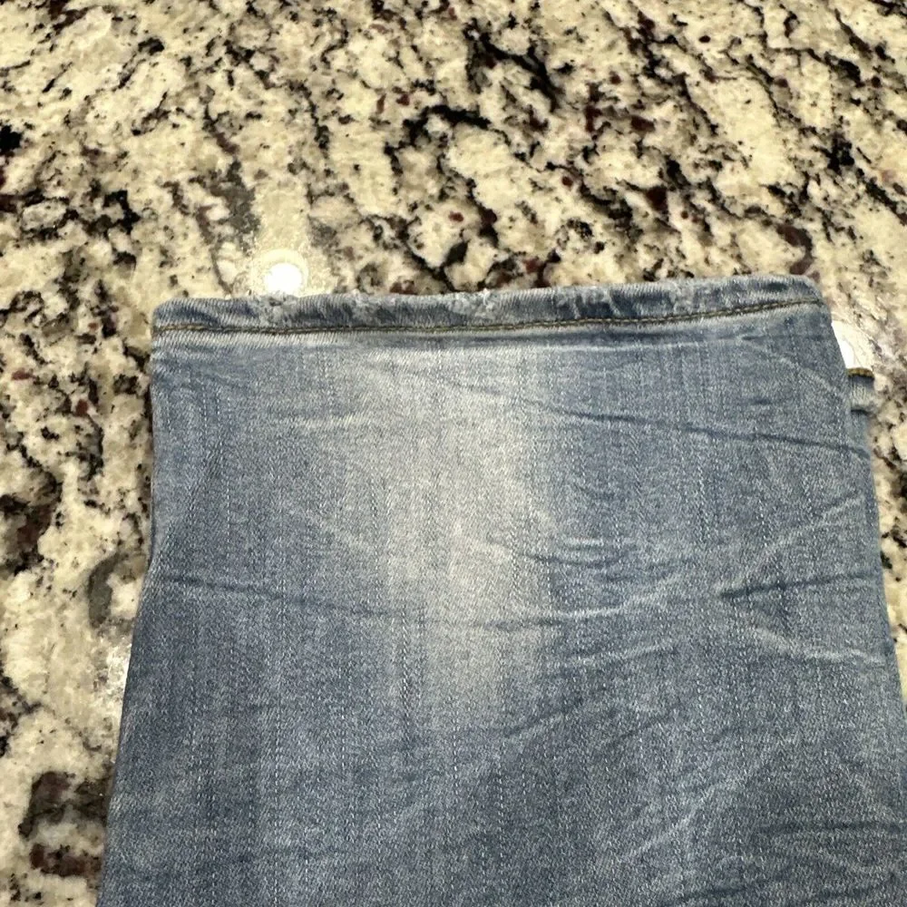 American Eagle Men's Size 30x34 Blue Jeans Slim Straight Extreme Flex Distressed